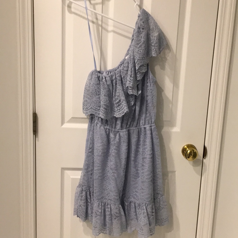 Blue One Shoulder Dress